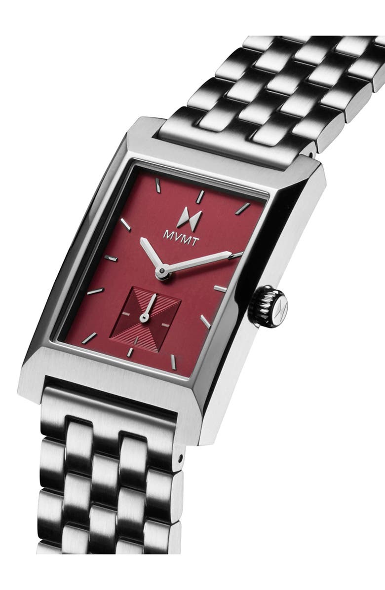 MVMT Newporter Bracelet Watch, 27.5mm, Alternate, color, Red