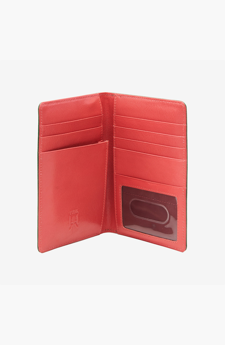 Tusk Siam Passport Wallet, Alternate, color, Teal / Geranium