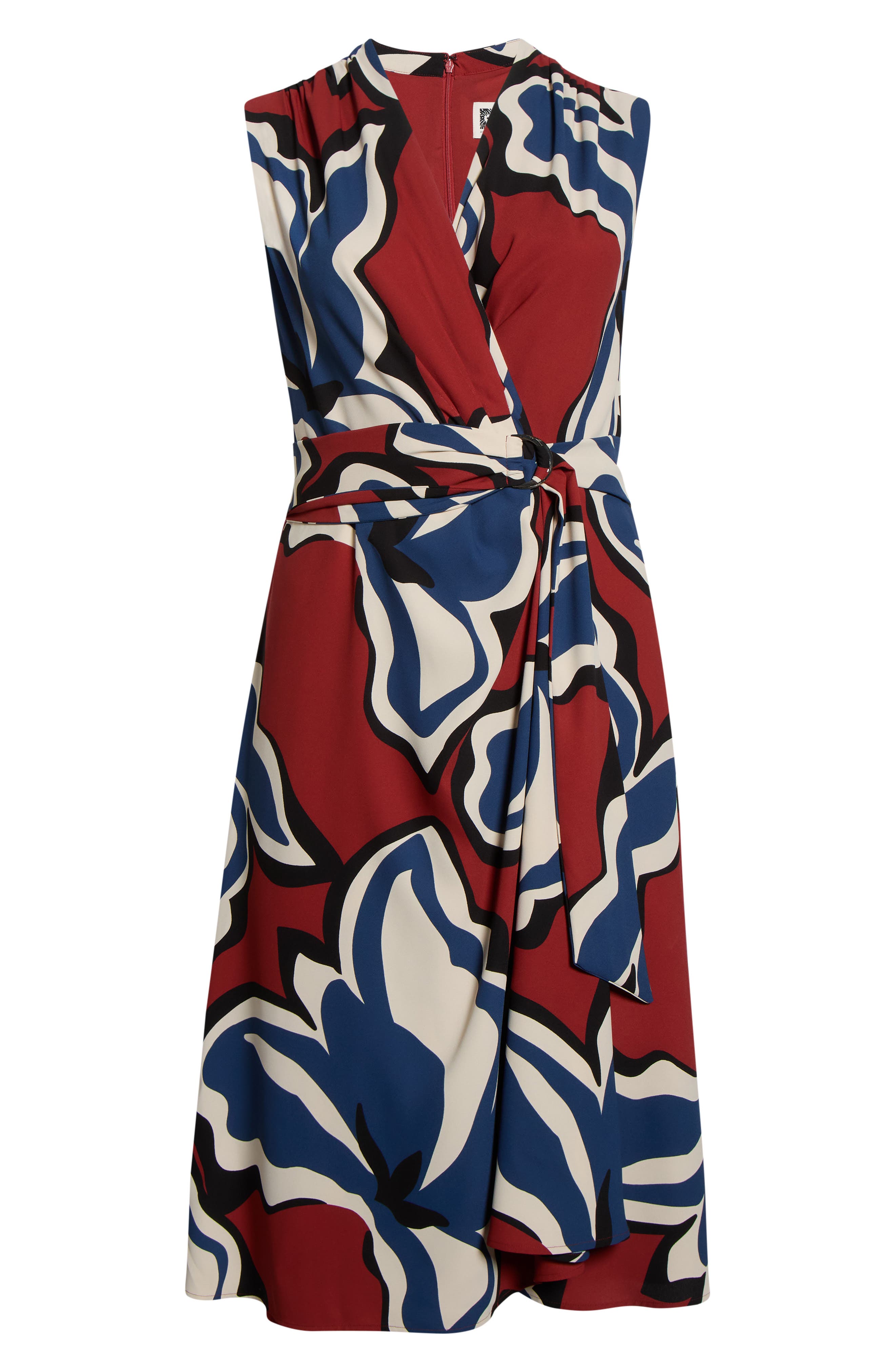 Anne Klein Print Surplice Midi Dress (Women) | Nordstromrack
