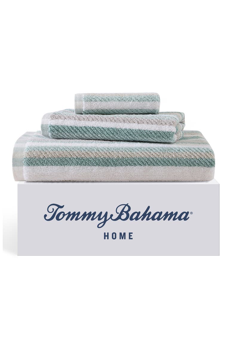 Ocean Bay Stripe 3-Piece Towel Set, Alternate, color, BLUE