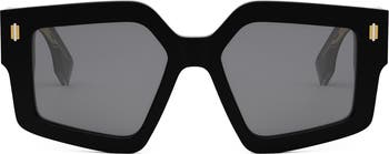 Roma 52mm Square Sunglasses