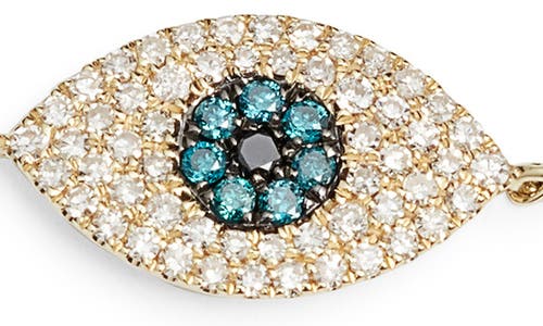 Meira T Diamond & Sapphire Evil Eye Bracelet In Gold
