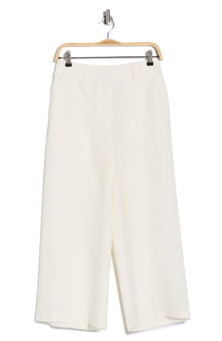 TWP Howard Crop Linen Pants, Alternate, color, Ivoire