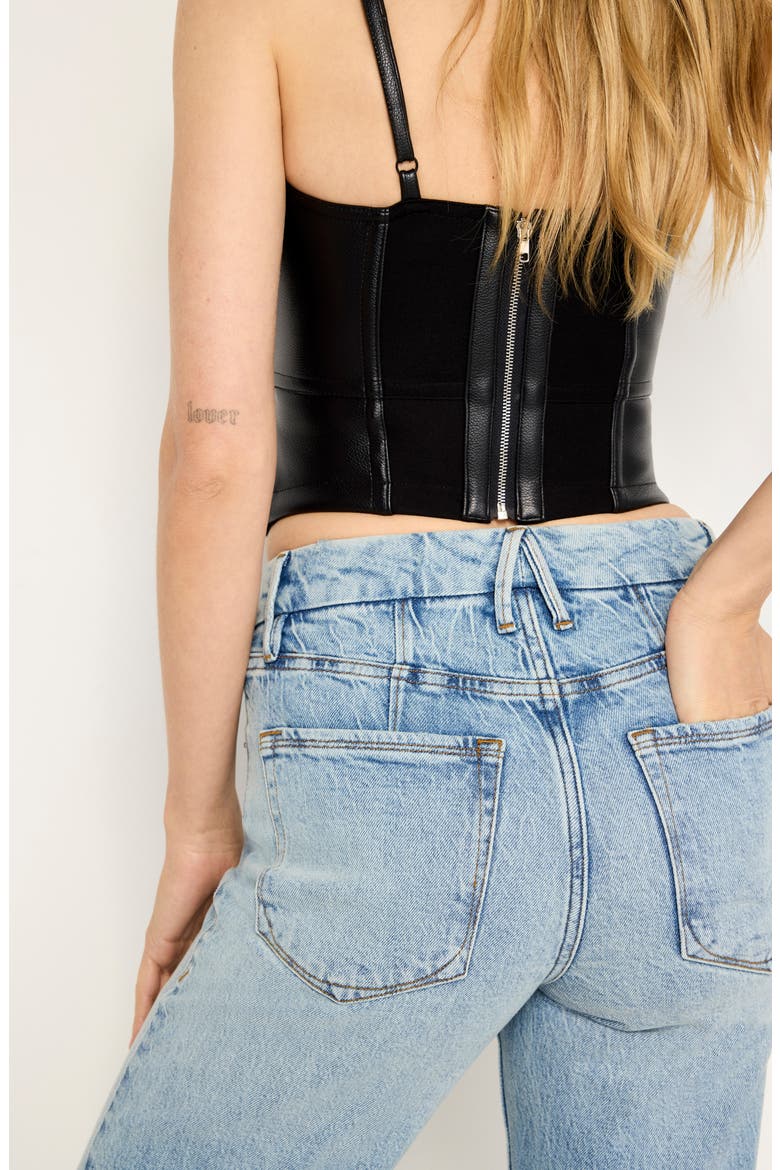 Good Icon High Waist Straight Leg Jeans, Alternate, color, INDIGO712