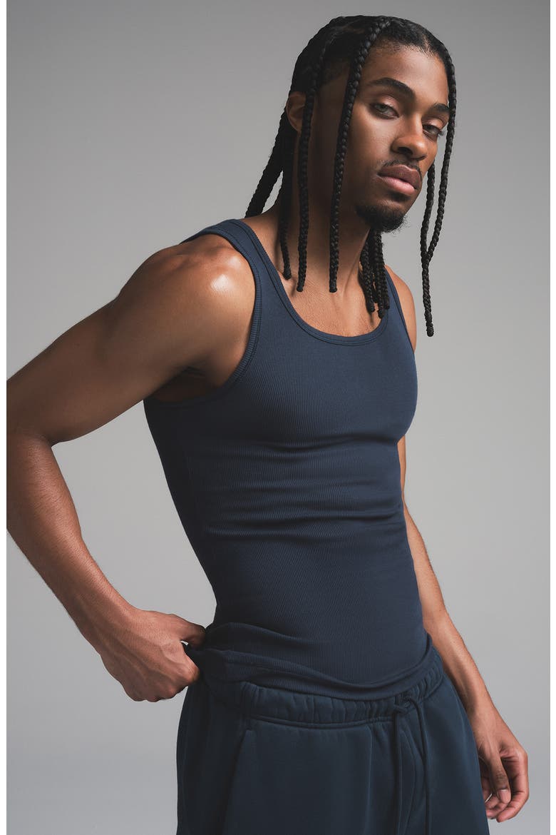 3-Pack Rib Stretch Cotton Tanks, Alternate, color, ECRU MULTI