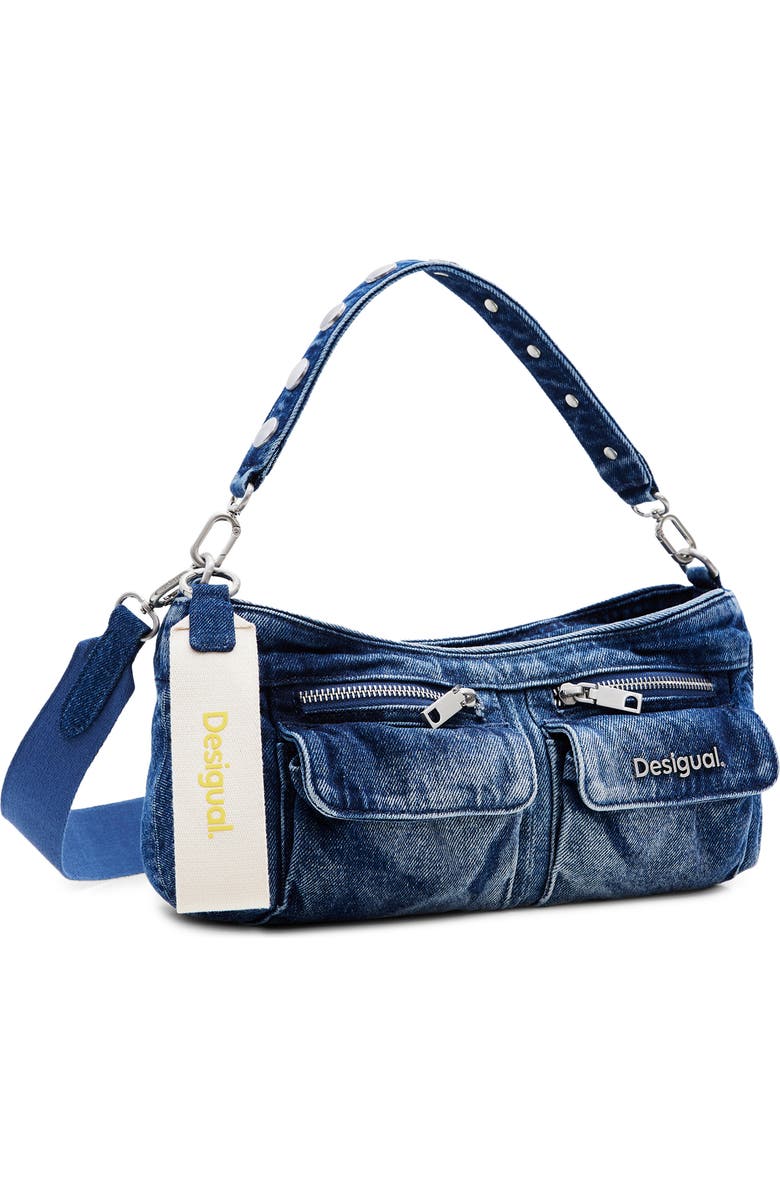Desigual Denim Shoulder Bag, Alternate, color,
