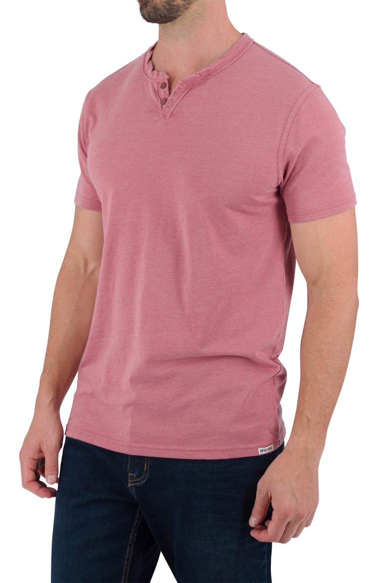 Burnout Henley, Alternate, color, WITHERED ROSE