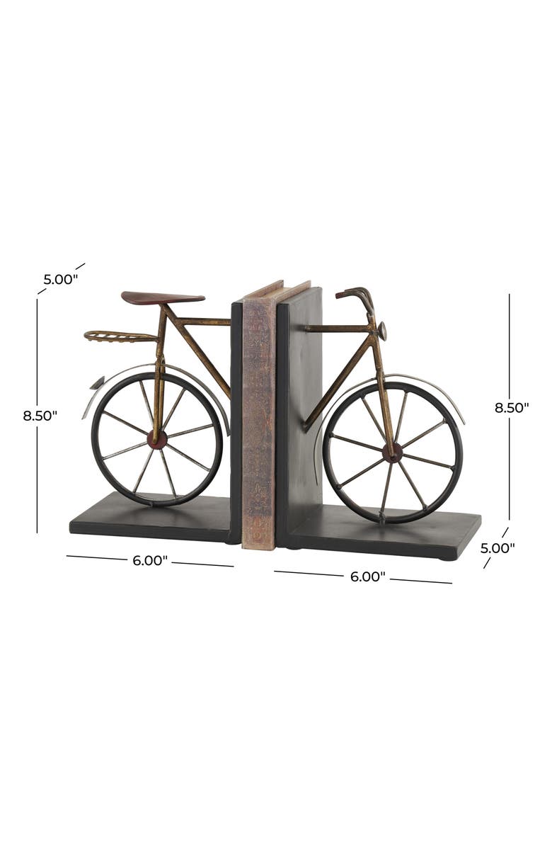 UMA Set of 2 Bike Bookends, Alternate, color, Metal