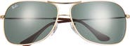 Ray-Ban 64mm Aviator Sunglasses