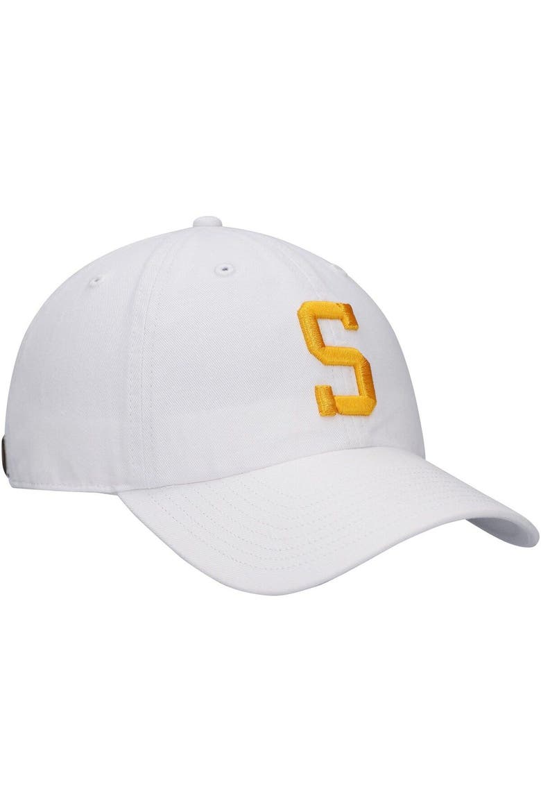 Men's '47 White Pittsburgh Steelers Team Clean Up Adjustable Hat, Alternate, color, White