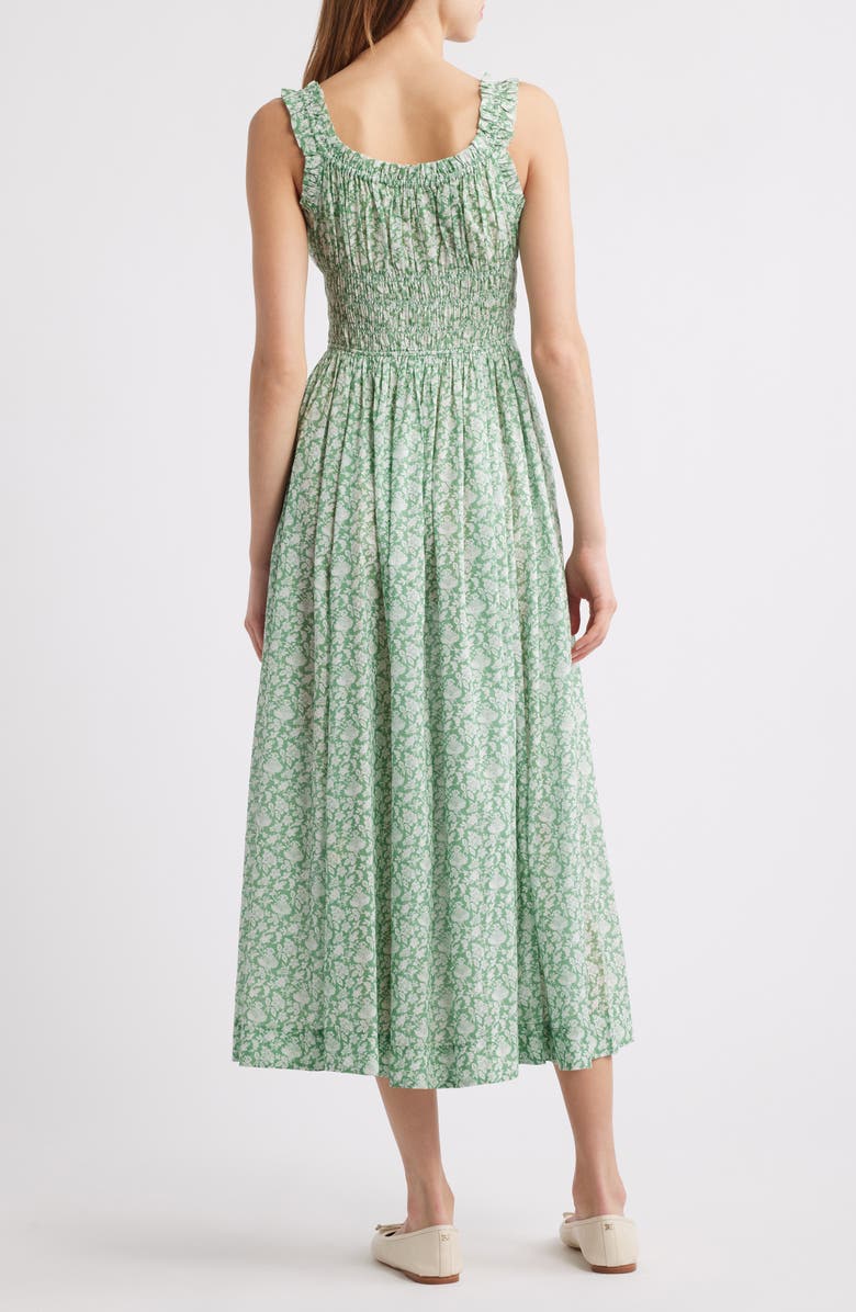 Emmaretta Floral Pleated Voile Maxi Dress