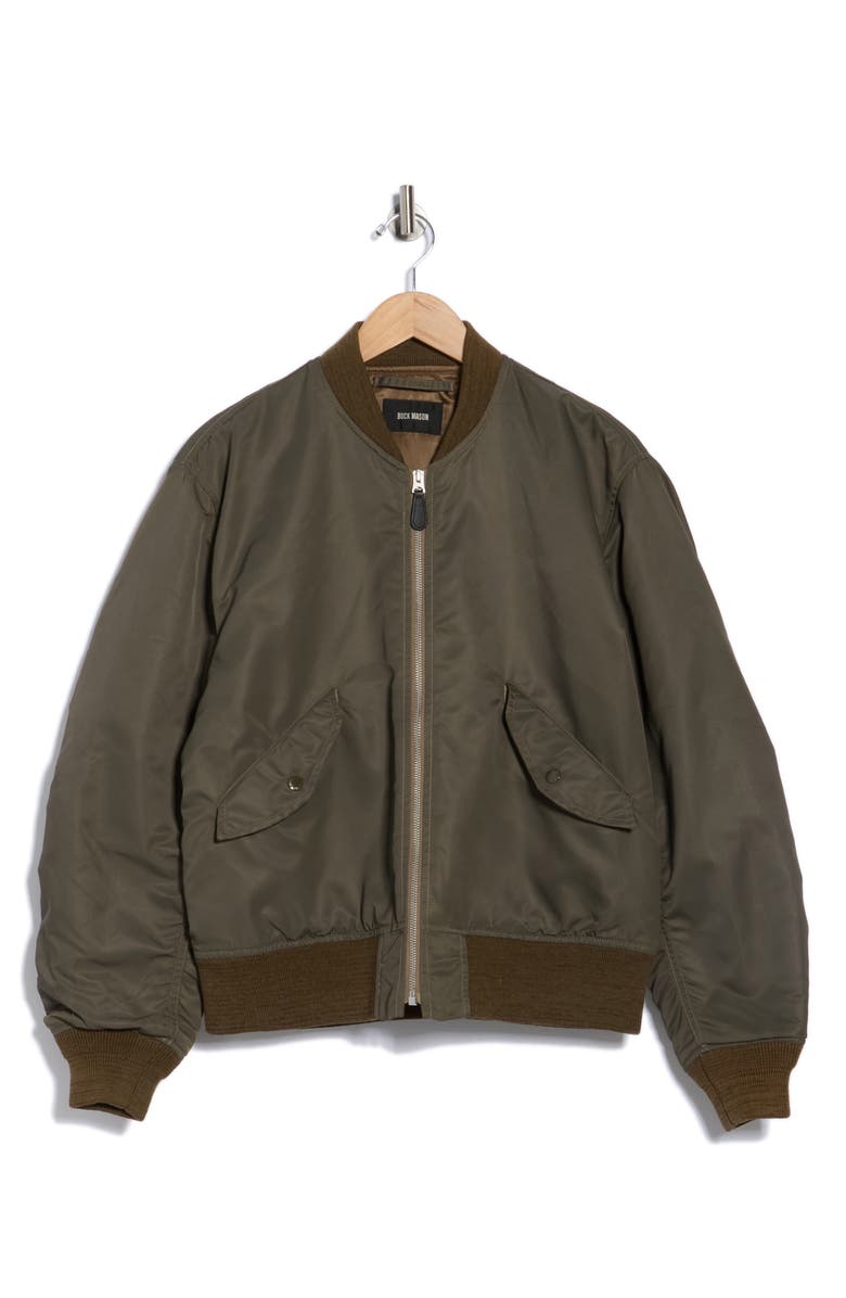 BUCK MASON Flight Nylon Bomber Jacket, Alternate, color, 