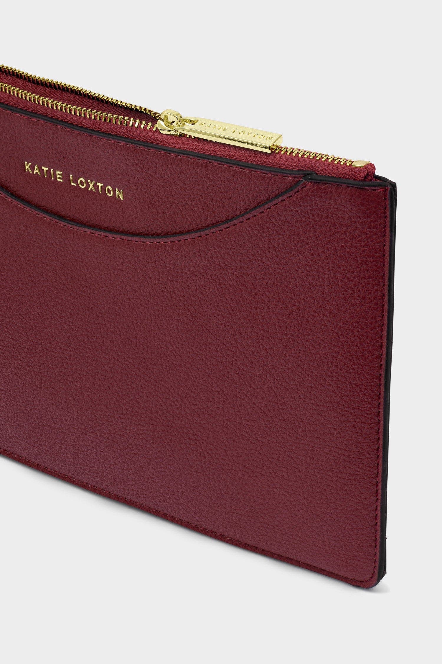 Katie Loxton Alba Wristlet Pouch in Cherry, Alternate, color, Cherry