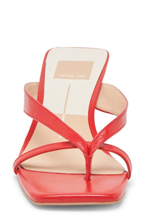 Dolce Vita Brevel Kitten Heel Flip Flop In Chili Leather