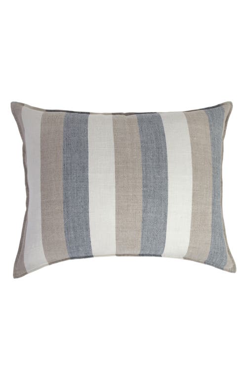 Pom Pom At Home Monterey Tri-color Pillow In Ocean/natural