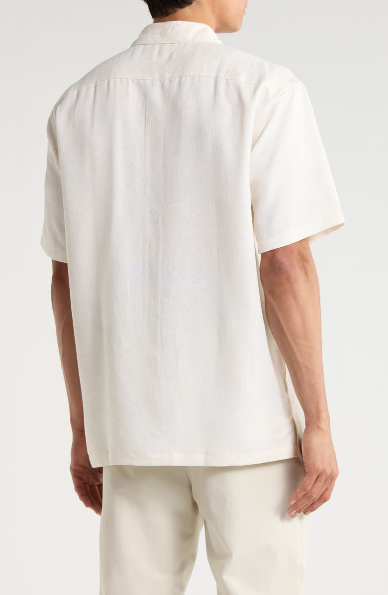 Kahala Apana Classic Fit Jacquard Sport Shirt, Alternate, color, Off White