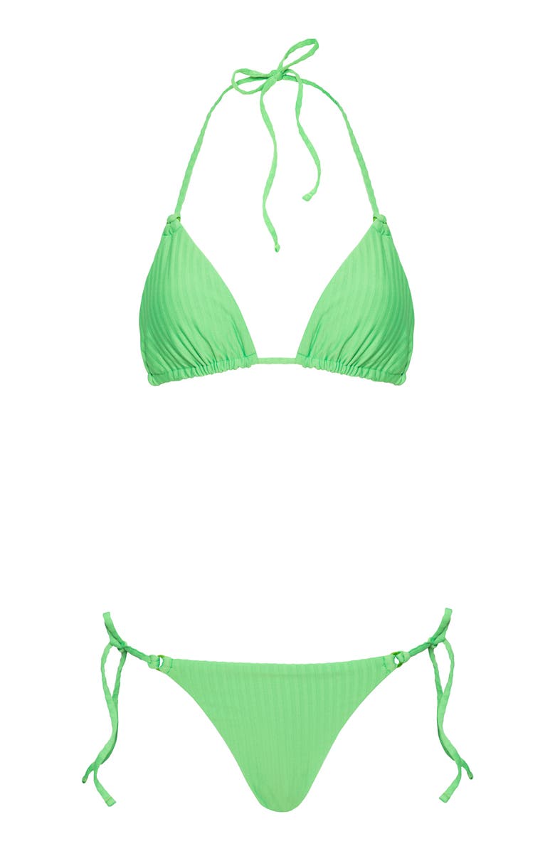 Maaji Sunlight Reversible Bikini Bottoms, Alternate, color, Green