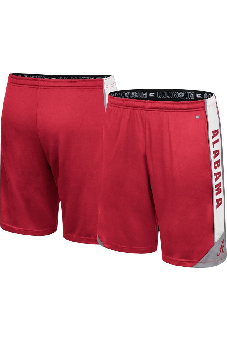Men's Colosseum Crimson Alabama Crimson Tide Haller Shorts, Alternate, color, Crimson