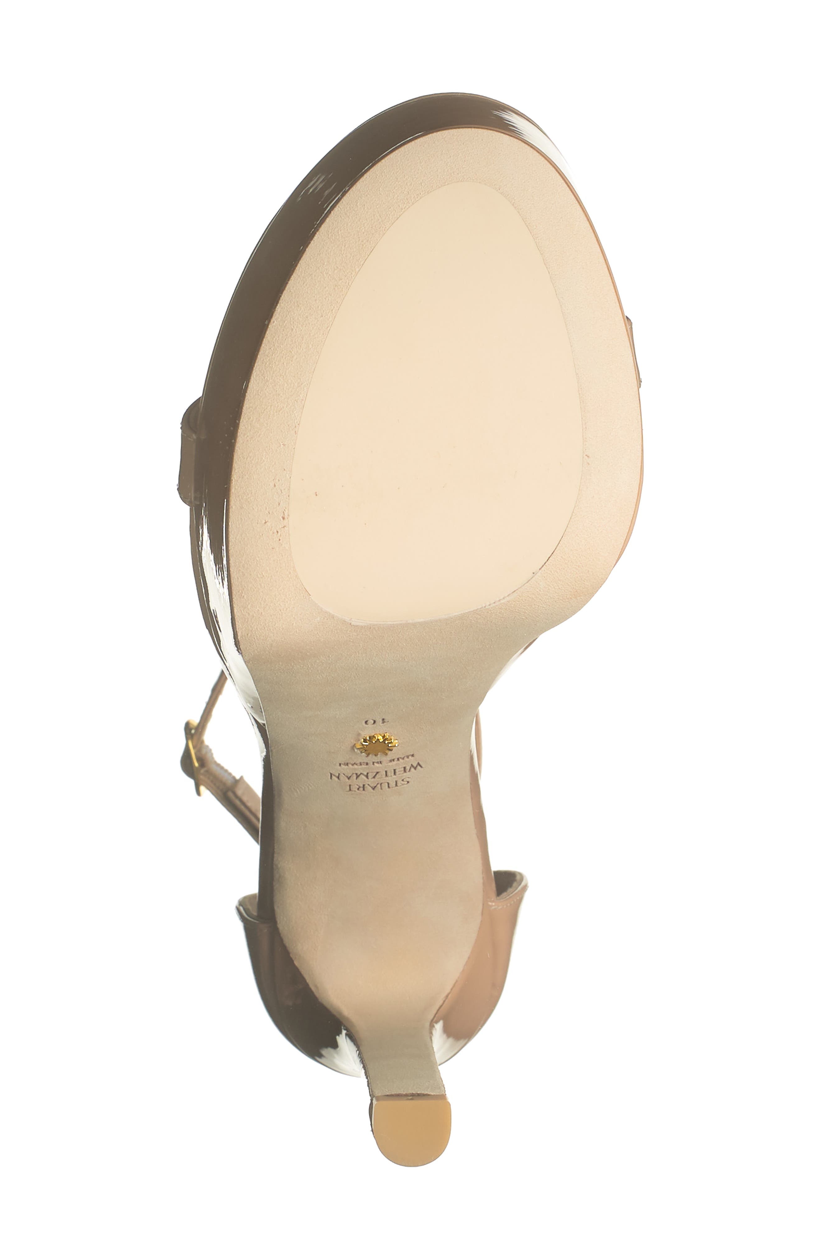 Stuart Weitzman Nudist Hollywood Platform Heeled Sandal, Alternate, color, 