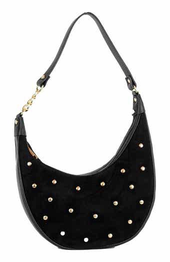 Persaman New York Studded Suede Shoulder Bag