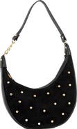 Persaman New York Studded Suede Shoulder Bag
