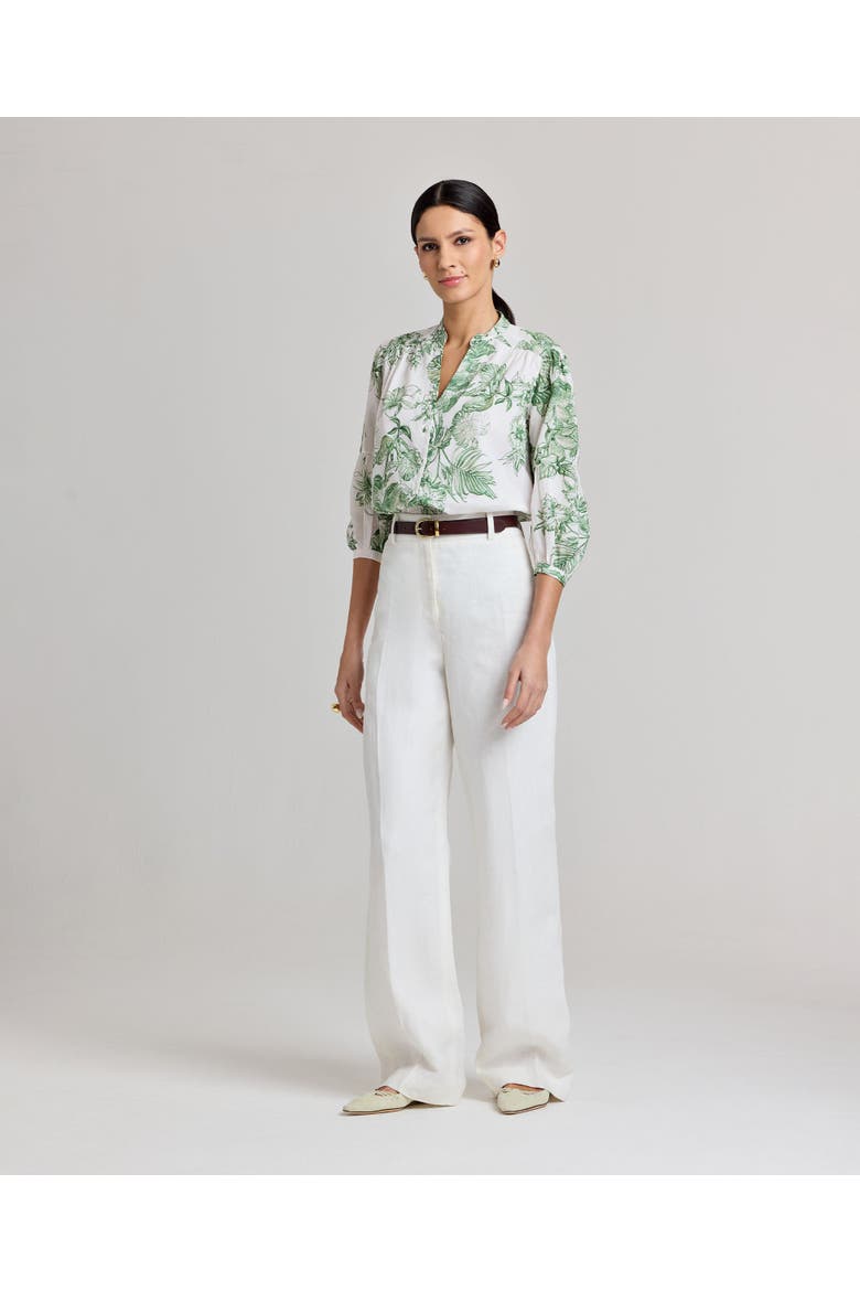 Elizabeth Linen Trousers, Alternate, color, White