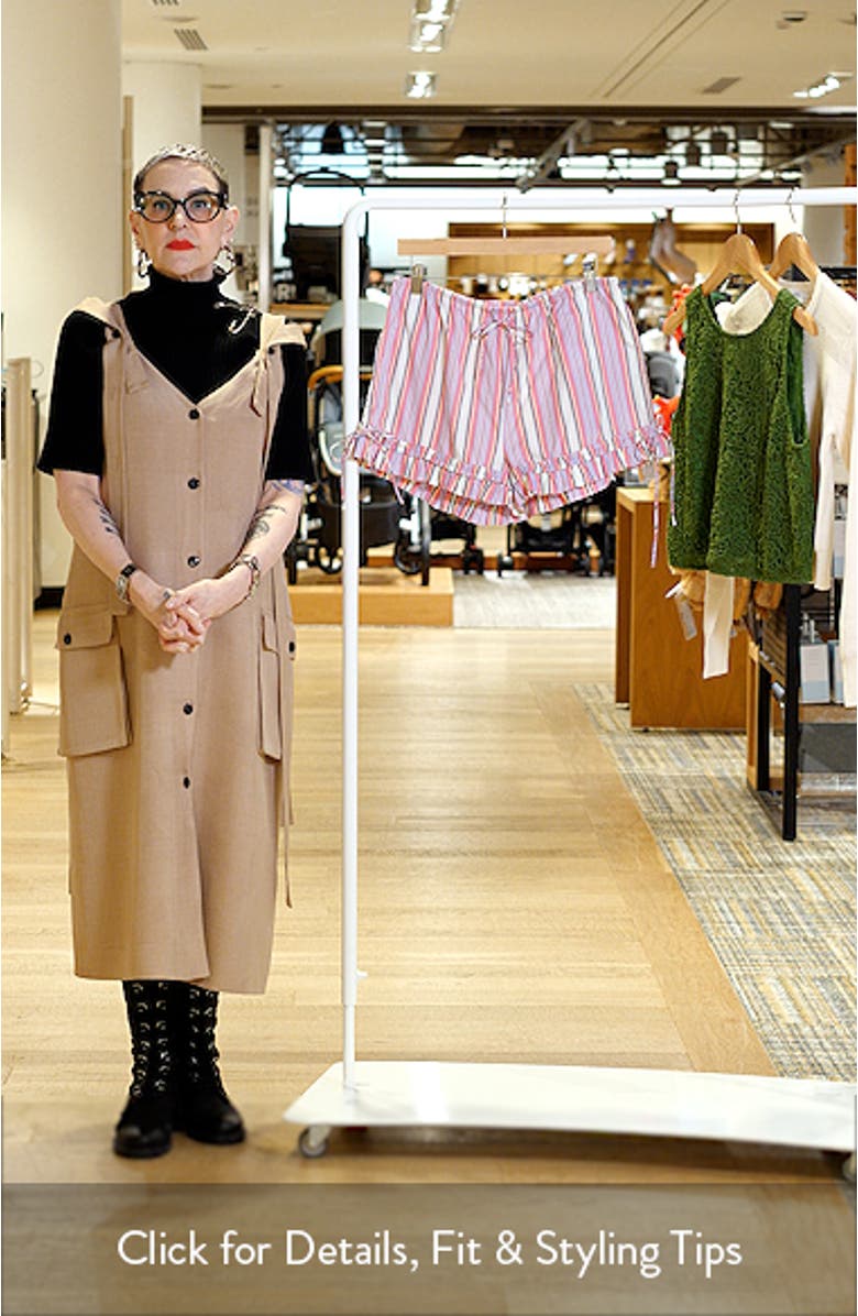 Mafalda Frilly Tie Bloomer Organic Cotton Shorts, sales video thumbnail