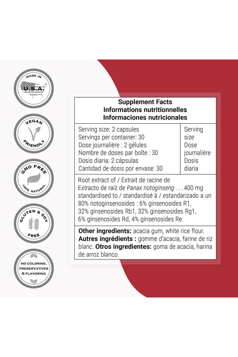 Notoginseng 400mg per Day, Alternate, color, None