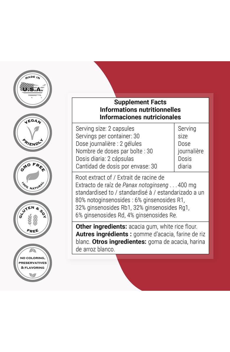 SuperSmart Notoginseng 400mg per Day, Alternate, color,