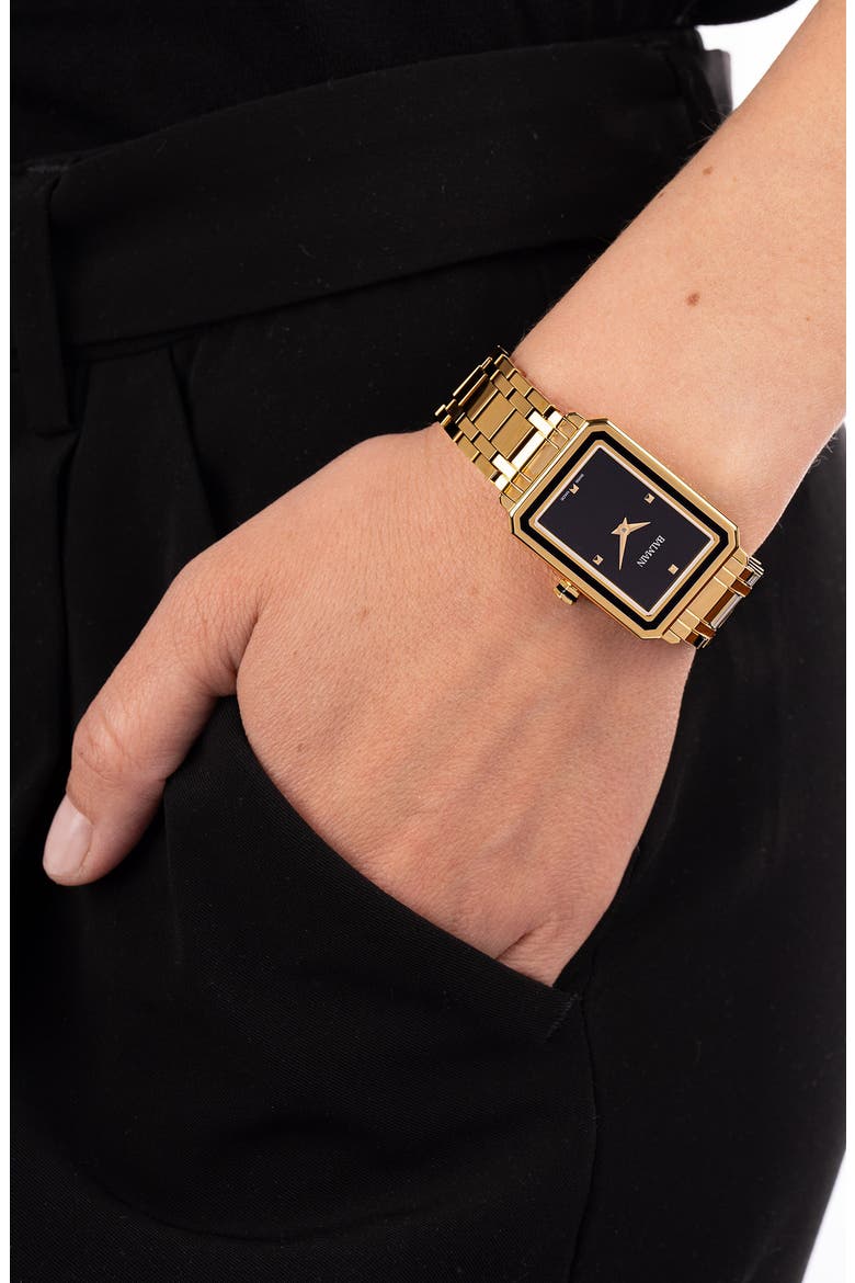 Eirini Bracelet Watch, 25mm x 33mm, Alternate, color, GOLD