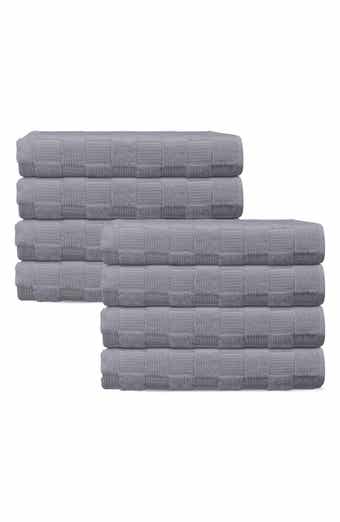 DePera Waffle Terry 8-Piece Turkish Cotton Washcloths