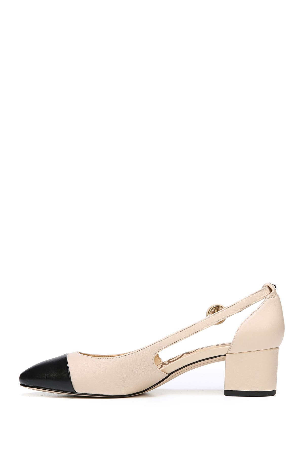 Leah Block Heel Pump, Alternate, color, NUDE/BLACK