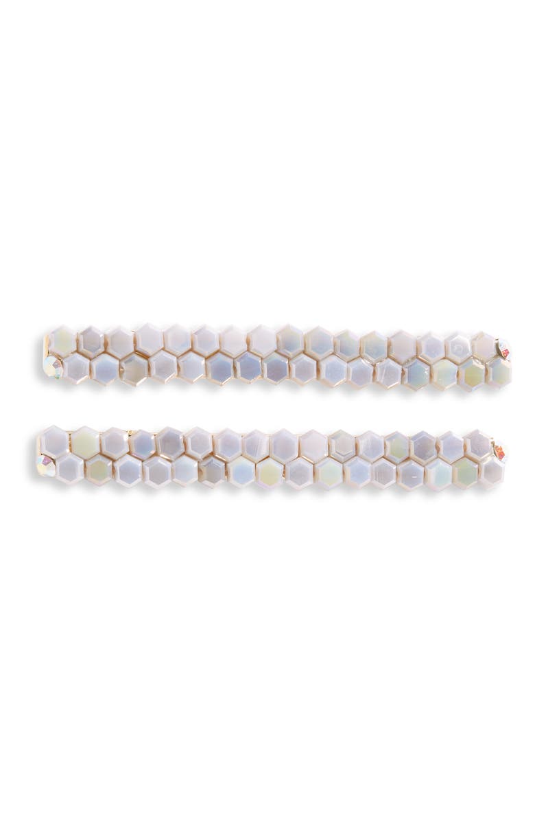 Tasha 2-Pack Beaded Hair Clips, Main, color,