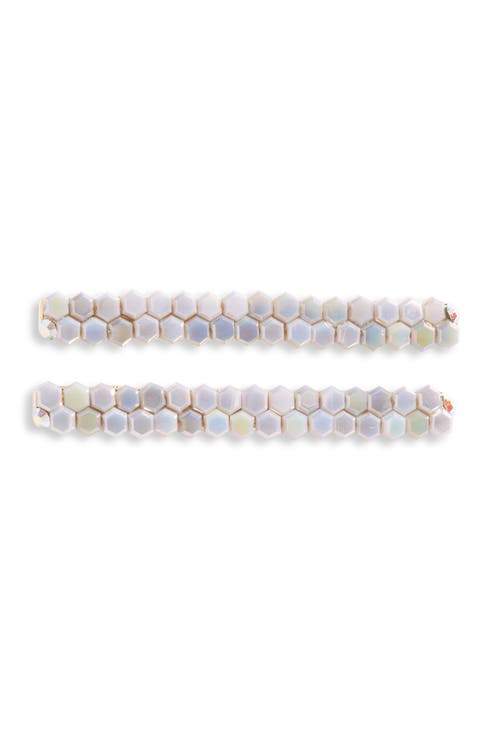 2-Pack Beaded Hair Clips