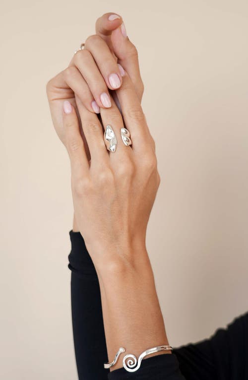 Ettika Liquid Luxe Open Ring In Silver