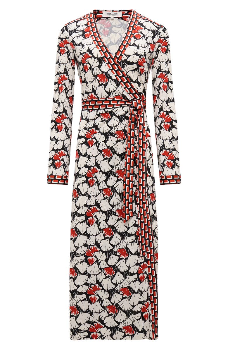 DVF Dancia Floral Print Wrap Dress, Alternate, color, 