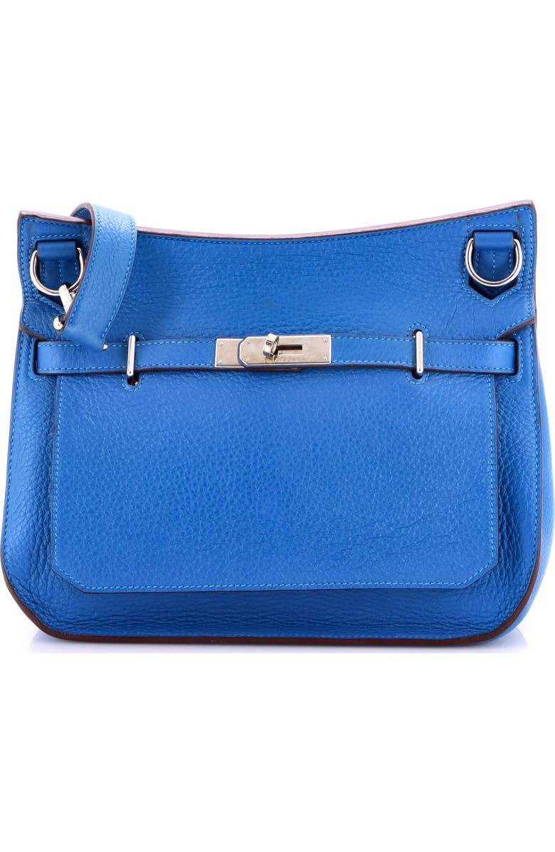 Pre-Owned Hermes Jypsiere Bag Clemence 28, Main, color, Mykonos