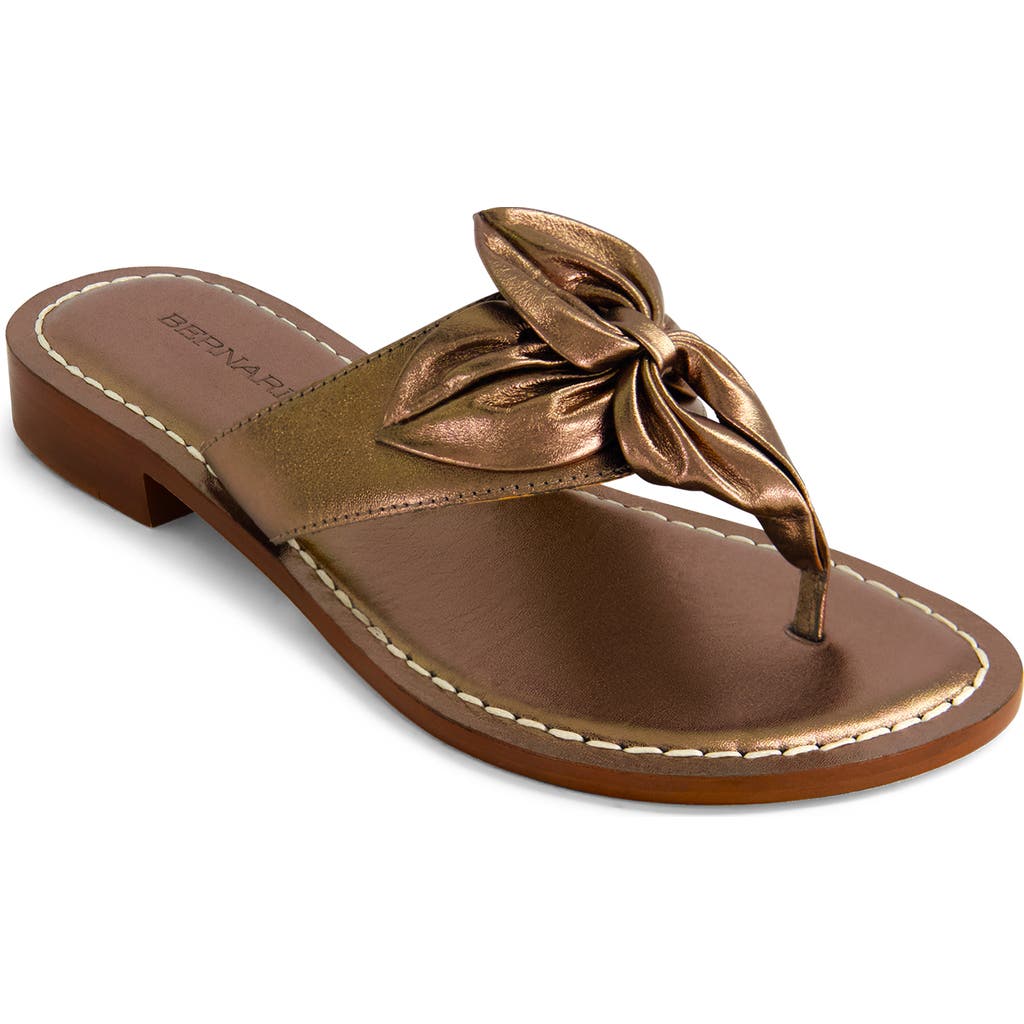 Shop Bernardo Footwear Taormina Thong Sandal In Light Pewter