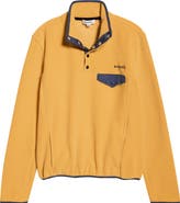 Sporty & Rich Snap Placket Fleece Pullover