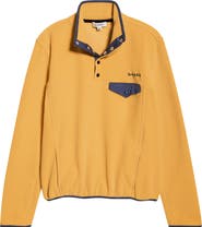 Sporty & Rich Snap Placket Fleece Pullover