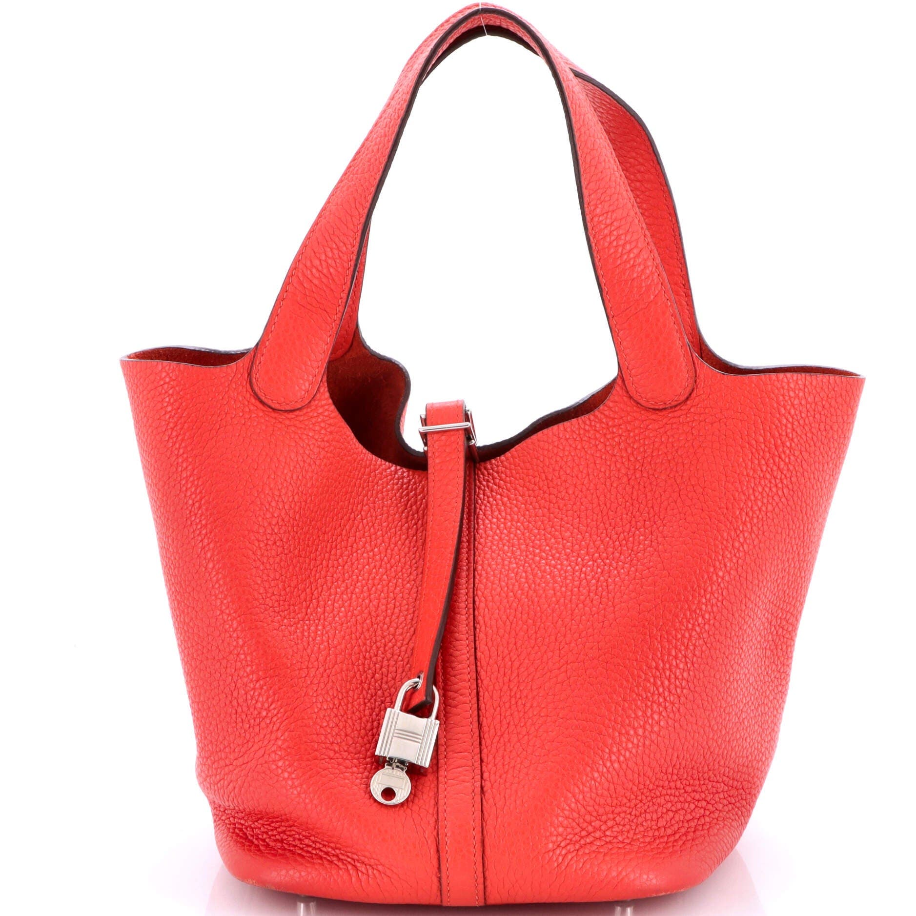 Picotin Lock Bag Clemence MM, Main, color, Red