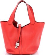 Pre-Owned Hermes Picotin Lock Bag Clemence MM