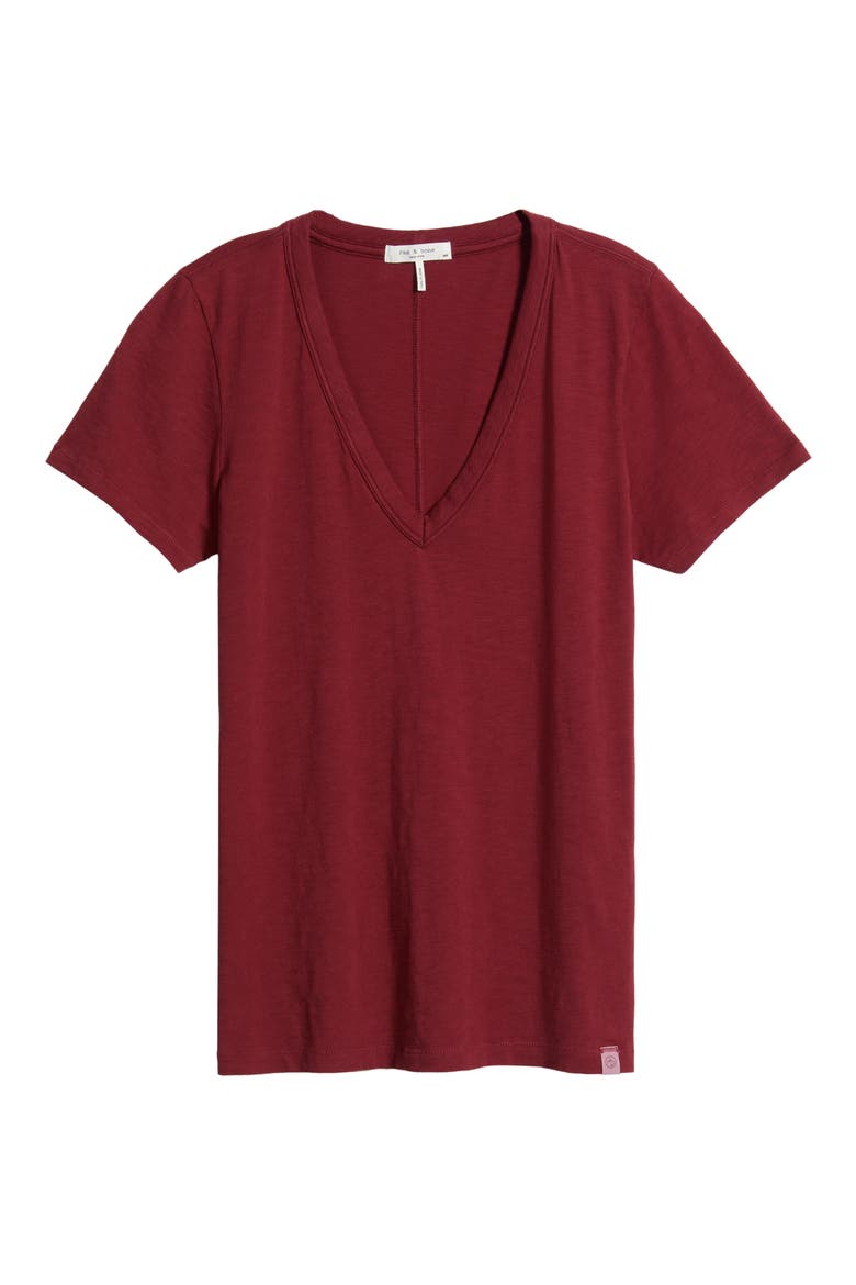 The Slub V-Neck T-Shirt, Alternate, color, PMGT