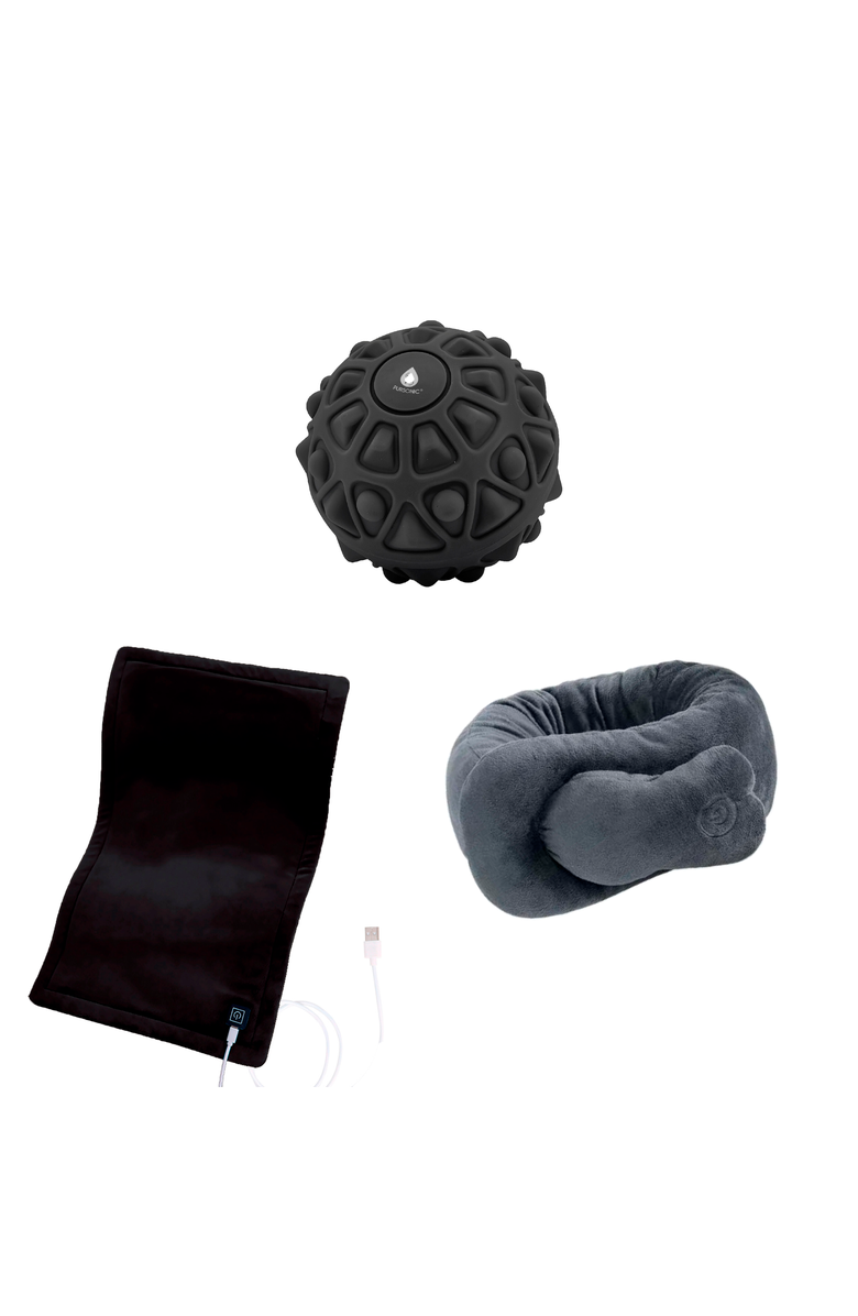 PURSONIC Ultimate Comfort & Recovery Bundle Full-Body Wellness Trio Tools, Main, color, Black