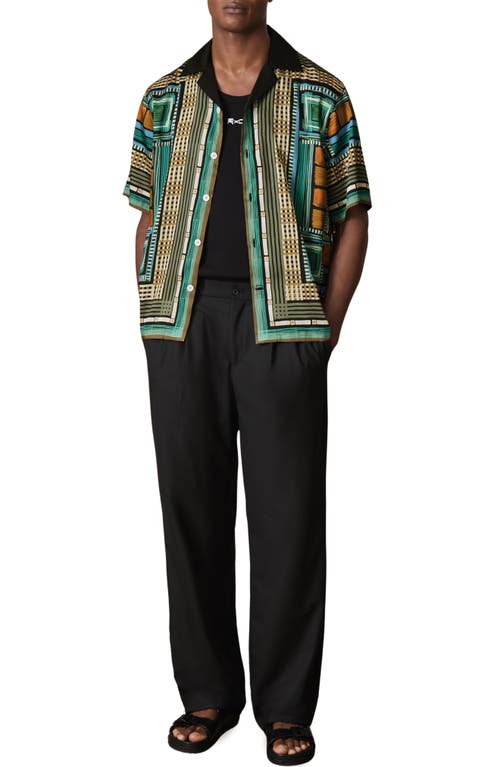 Reiss Sala Satin Camp Shirt