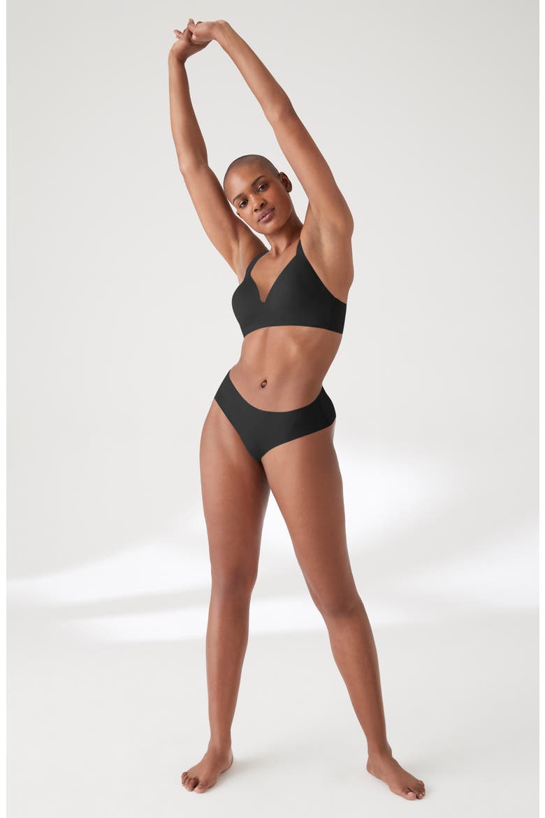 True Body Boost Wireless Hook Back Push-Up Bra, Alternate, color, BLACK