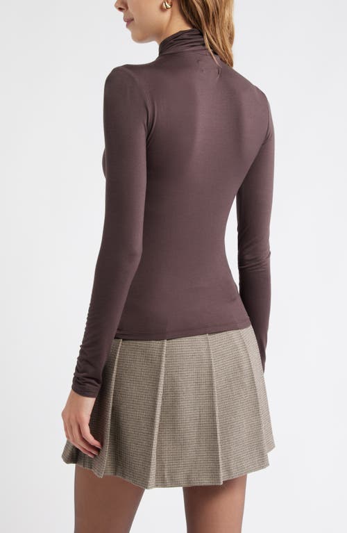 Open Edit Knit Turtleneck In Brown