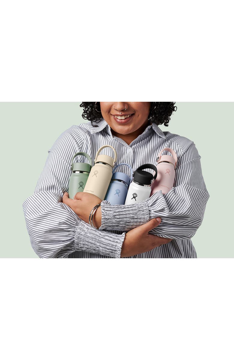 Hydro Flask Micro Hydro Water Bottle, Alternate, color, White