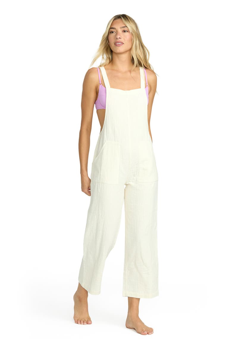 Pacific Time Cotton Gauze Jumpsuit, Alternate, color, WHITE CAP
