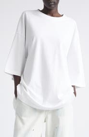 Haikure Gabrielle Oversize Open Back Cotton T-Shirt